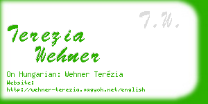 terezia wehner business card