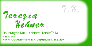 terezia wehner business card